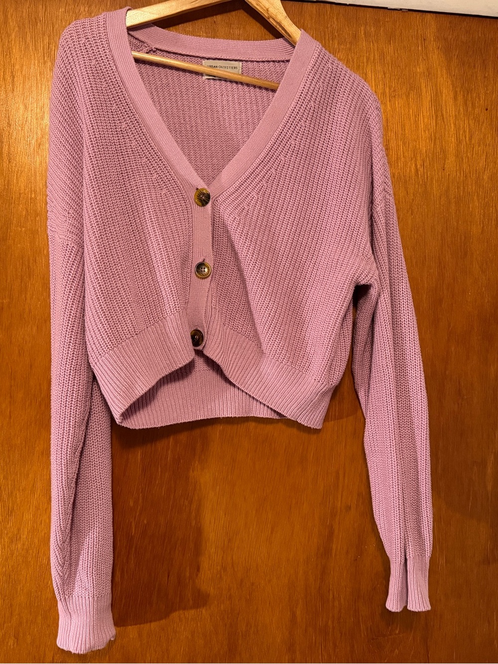 Urban Outfitters Cropped Lilac Purple Cardigan Size M